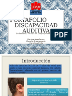 Portafolio Discapacidad Auditiva: Evaluación y Terapia de Lenguaje Infantil II