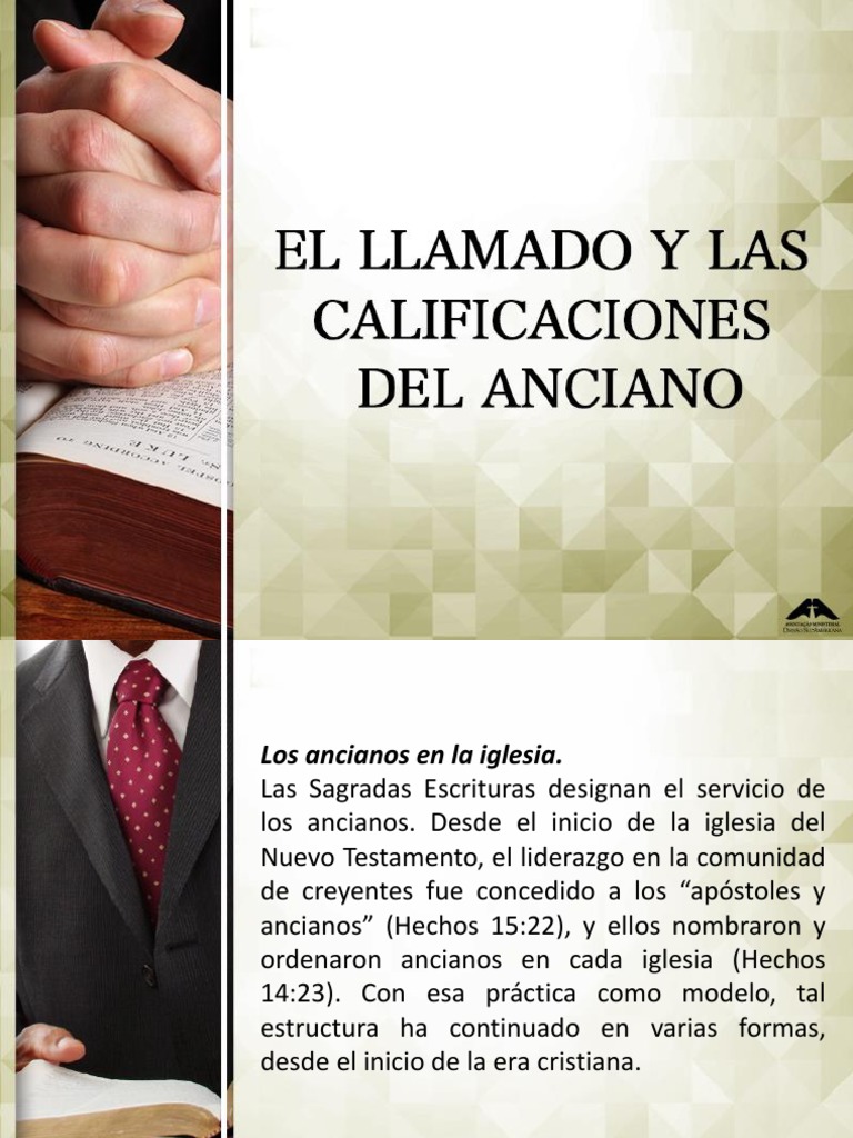Funciones y Valor de los Ancianos en la Iglesia | PDF | Iglesia ...