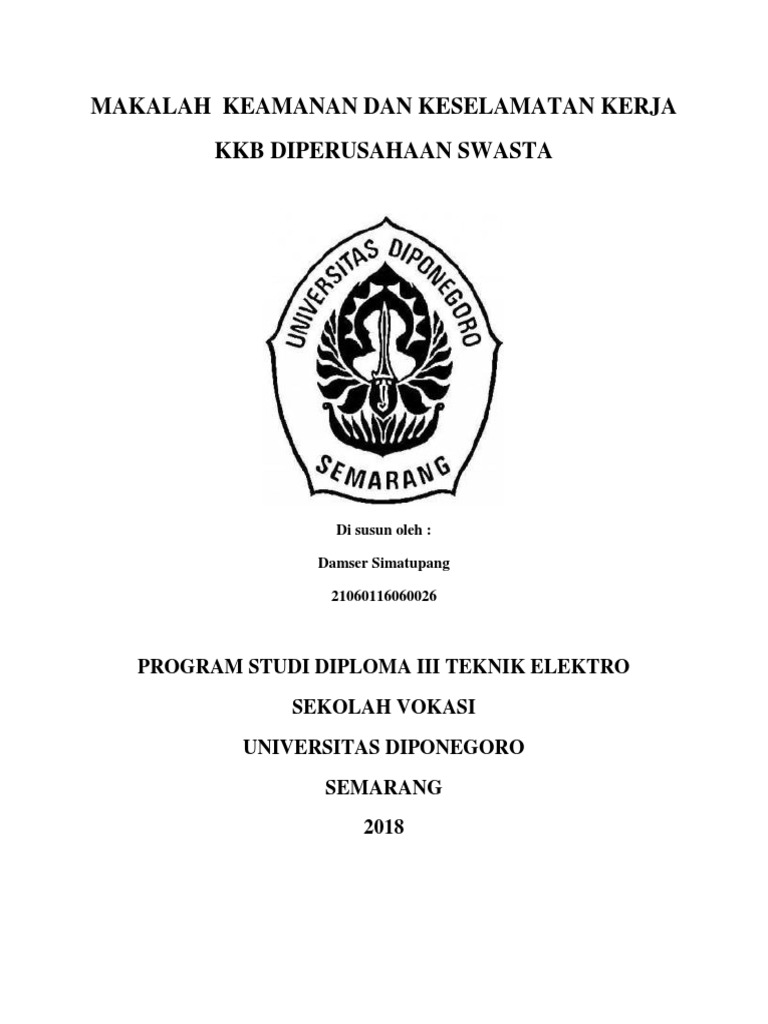 Makalah Keamanan Dan Keselamatan Kerja