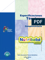 p012 Et Dgps Uan Especificaciones Tecnicas Del Nutribebe