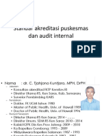 Standar Akreditasi Puskesmas Dan Audit Internal