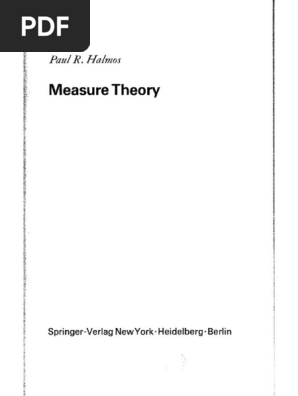公式通販 - 人気アイテム多数 Paul Halmos Measure Theory PDF | PDF 語学・辞書・学習参考書
