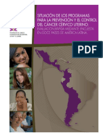 OPS SItuacion Programa Prevencion CCC 2011 PDF