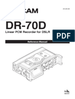 Linear PCM Recorder For DSLR: Reference Manual