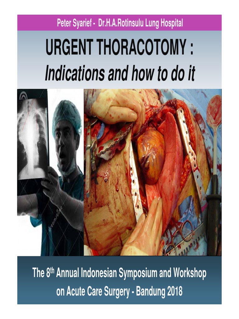 Emergency Thoracotomy Guide | PDF | Major Trauma | Cardiopulmonary ...