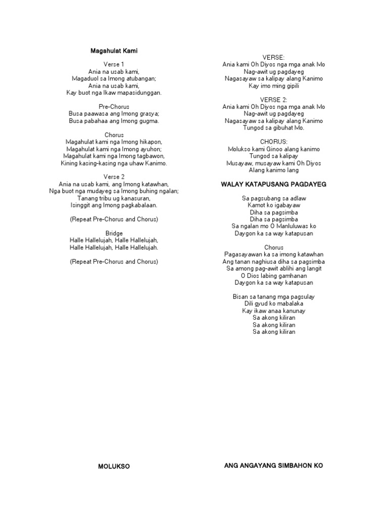 Other Set of Bisaya Songs