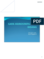 Gaya Hidrostatis Pada Bidang