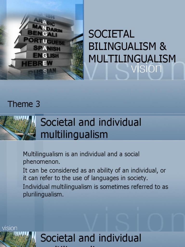Understanding Multilingualism Dynamics | PDF | Multilingualism | First ...
