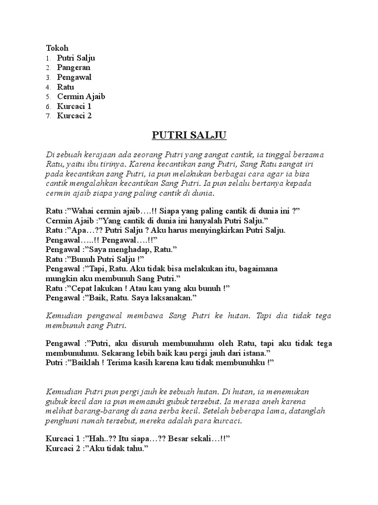 drama putri salju dan 7 kurcaci