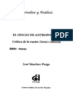 El Oficio de Antropolo Jose Sanchez Parga PDF