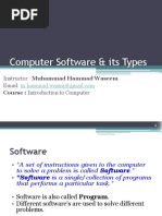 Computer Software and Its Types