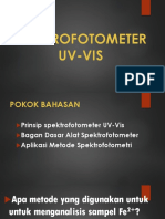 Spektrofotometer Uv-Vis FR