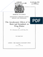 The Aerodynamic Effects of Aspect Ratio and Sweepback On Wing Flutter