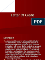 Letter of Credit