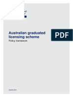 Australian Graduated Licensing Scheme: Policy Framework