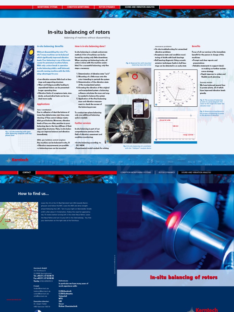 In-Situ Rotor Balancing Solutions | PDF | In Situ | Bearing (Mechanical)