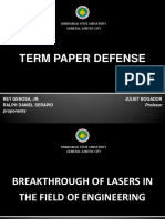 Term Paper Defense: Mindanao State University General Santos City