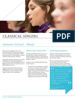 Classical Singing - Summer School