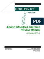 Abbott Standard Interface RS-232 Manual: List Number 06F71-03