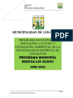 Programa Educca Los Olivos 2018-2022