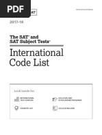 Sat Code List International | PDF