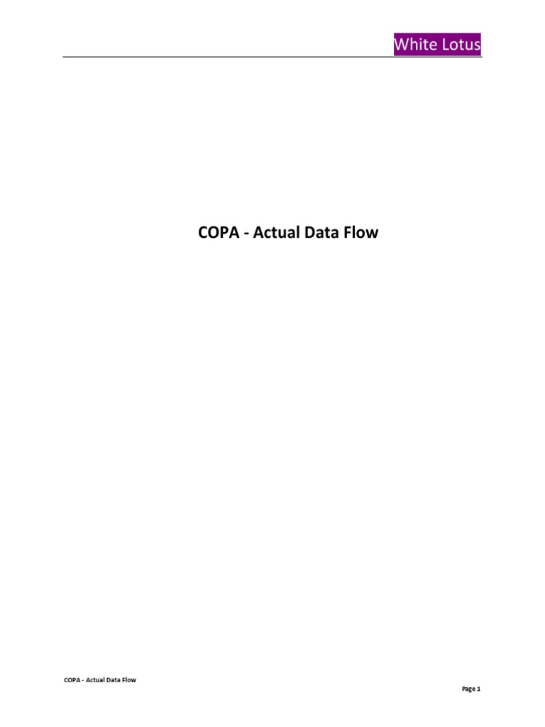 SAP FICO Actual-Flow of COPA PDF | PDF | Precios | Factura