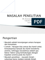 Kuliah 2. Masalah Penelitian