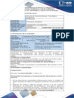 Guía de actividades y rúbrica de evaluación - Fase 6 - Consolidar la propuesta y la presentación del proyecto a nivel general  (1).pdf