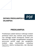 Definisi Preeklampsia Dan Eklampsia