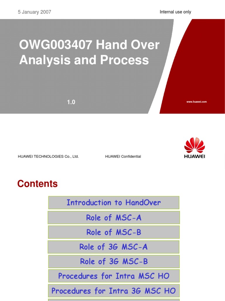 Handover Procedures in MSC Systems | PDF | Radio Resource Management ...