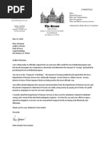 Sen. Pam Jochum's letter to Auditor Mary Mosiman