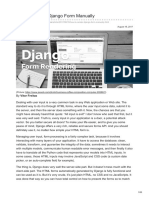How To Render Django Form Manually