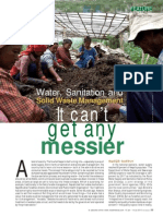 Water, Sanitation and Solid Waste Management - It Can't Get Any Messier
