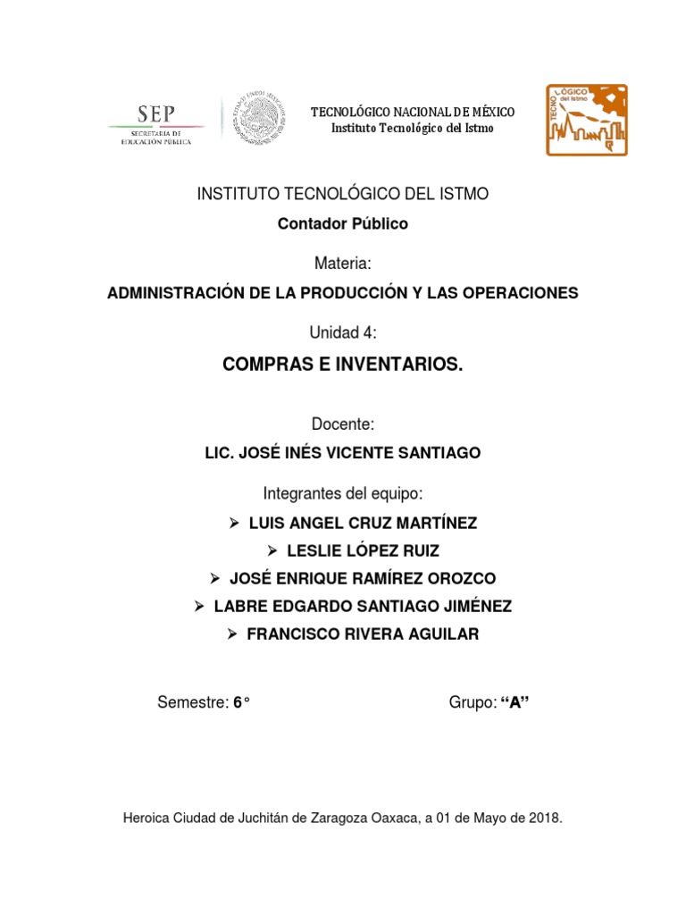 Proceso de Compras e Inventarios | PDF | Inventario | Calidad (comercial)
