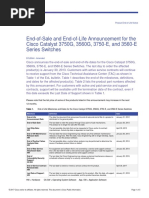 Cisco EOL Information For 3560G Devices