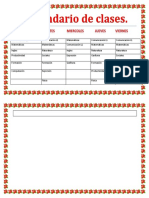 Calendario de Clases PDF