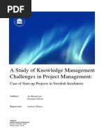 A Study of Knowledge Management Challenges in Project Management