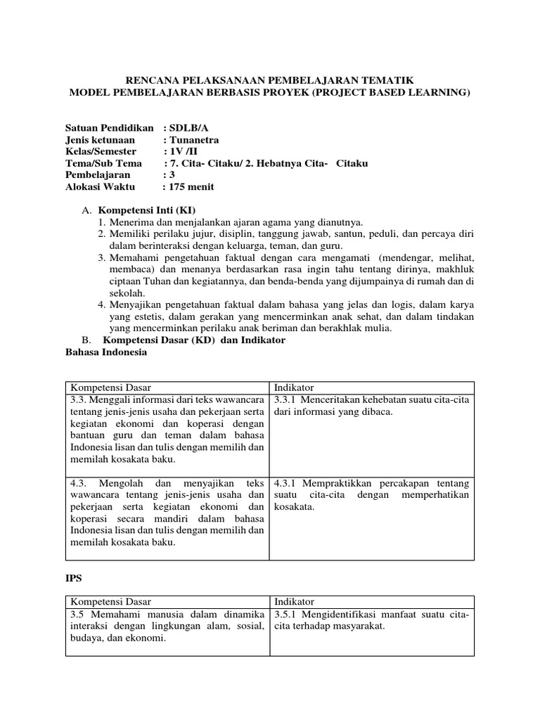 Contoh Rpp Kurikulum 13 Versi Milenia