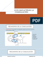 Fármacos Que Alteran La Coagulación