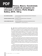 Construindo Projeto de Pesquisa Em Musica e Educação