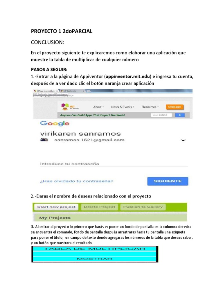 PROYECTO 1 2doPARCIAL | PDF | Informática | Tecnología