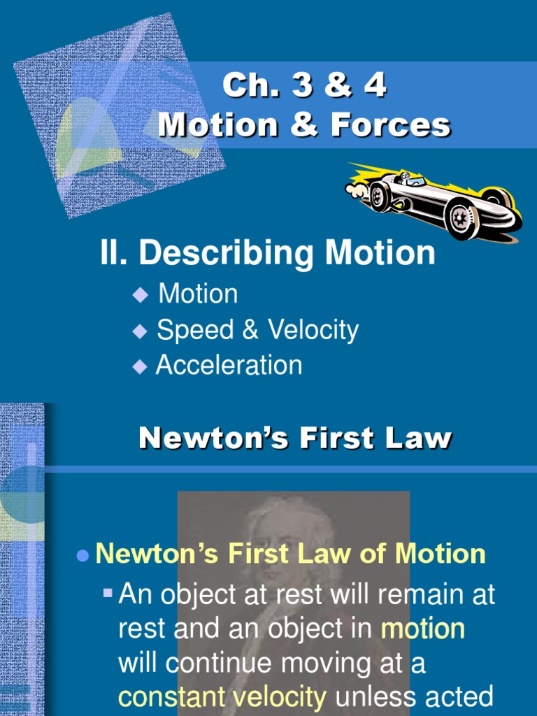 Motion Pres | PDF | Speed | Velocity