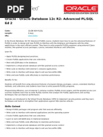 Oracle Database 12c r2 Advanced PLSQL Ed 2