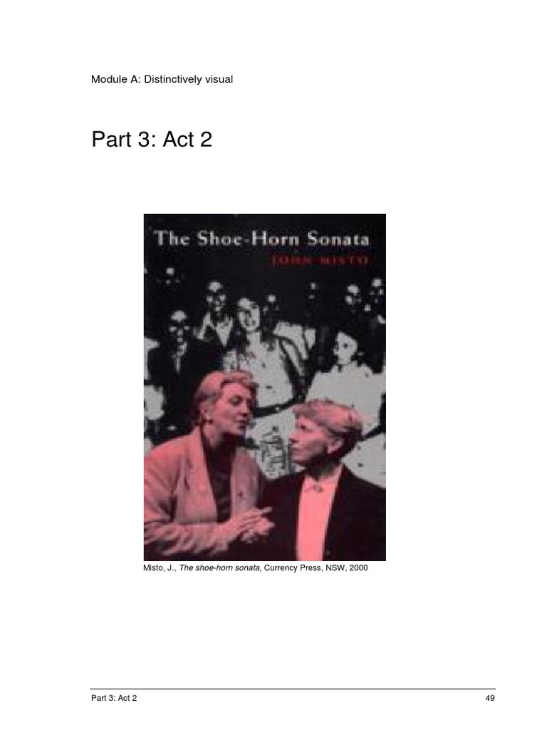 Shoe Horn Sonata Part Three PDF