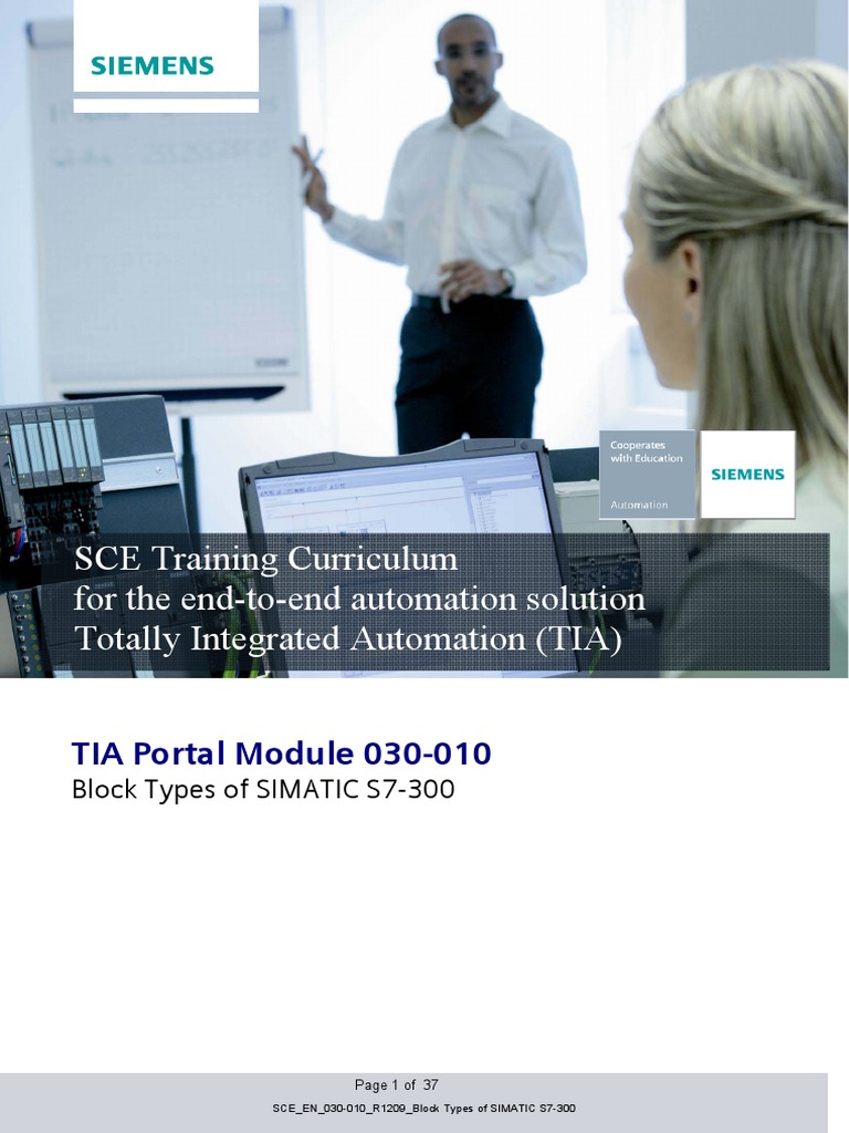 SIMATIC S7-300 Block Types Overview | PDF | Subroutine | Parameter ...
