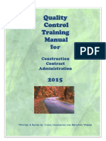 2015 Quality Control Training Manual