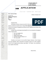 Application Form: Hal: Lamaran Kerja