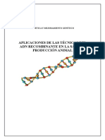 Aplicaciones ADN recombinante salud producción animal