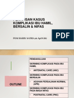 Penapisan Komplikasi Ibu Hamil Bersalin Nifas