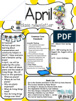 Aprilnewsletter